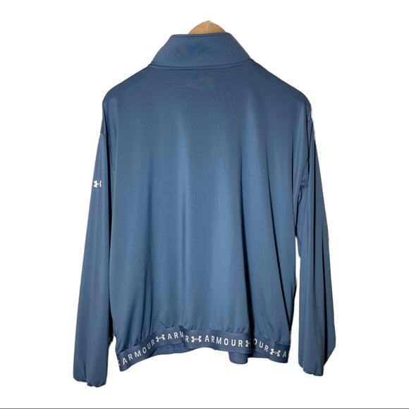 Under Armour Blue Full Zip Heatgear Lightweight Jacket Large - Picture 3 of 9